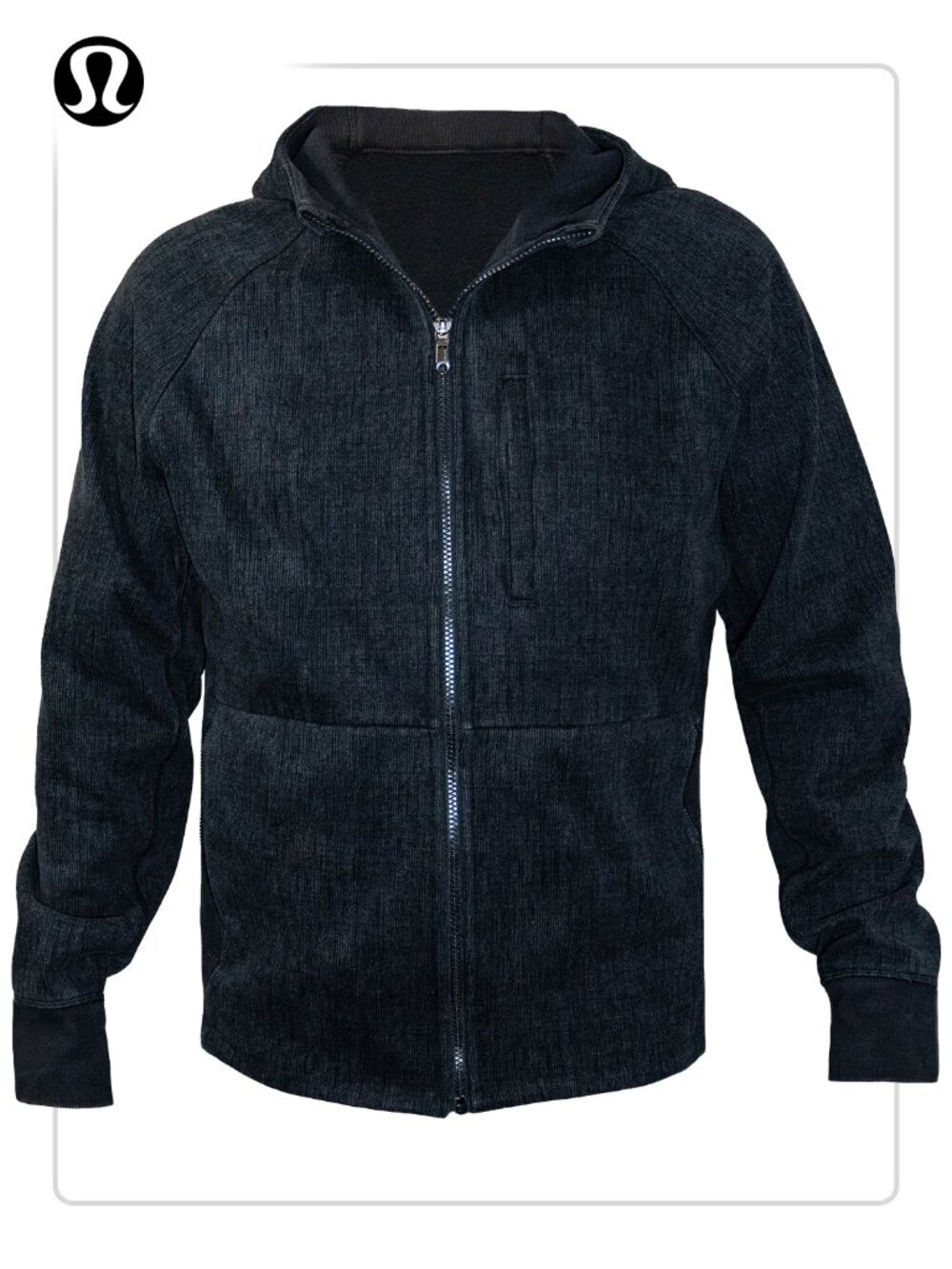 Lululemon Men's Gray Zip Hoodie (size L)